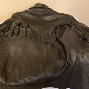 leather Fringe Jacket
